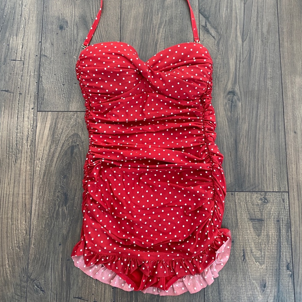 Jantzen retro polka dot swimsuit